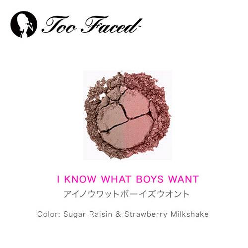 Too Faced トゥフェイス デュオアイシャドウ アイノウワット ボーイズウォント