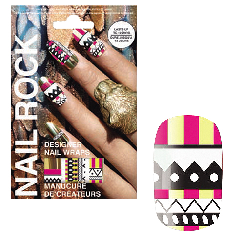 NAIL ROCK ll ネイルロックll デザイナーネイルラップ トライバルゴールド