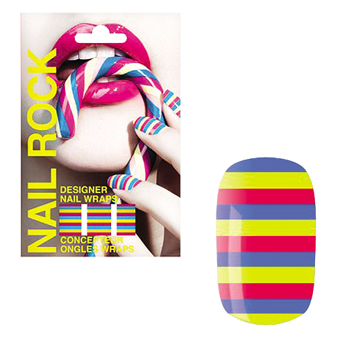 NAIL ROCK ll ネイルロックll デザイナーネイルラップ キャンティストライプ