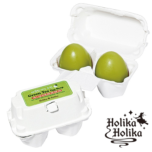 Holika Holika ホリカホリカ エッグスキン すべすべソープ 緑茶エッグソープ